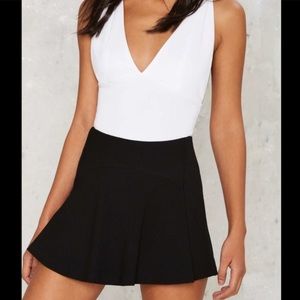 Nasty Gal Flip Side Textures Mini Skort